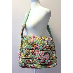 VERA BRADLEY Tutti Frutti Paisley Quilted Cotton Diaper Shoulder Laptop Bag